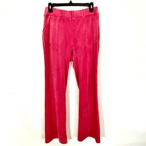Juicy Couture Pink Velour Track Pants Size Medium